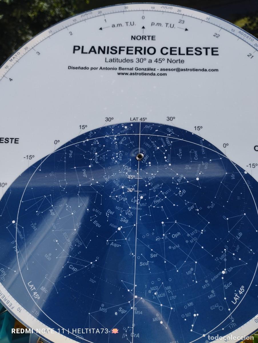 Coleccionismo: Planisferio Celeste Latitudes 30-45 Norte - Foto 2