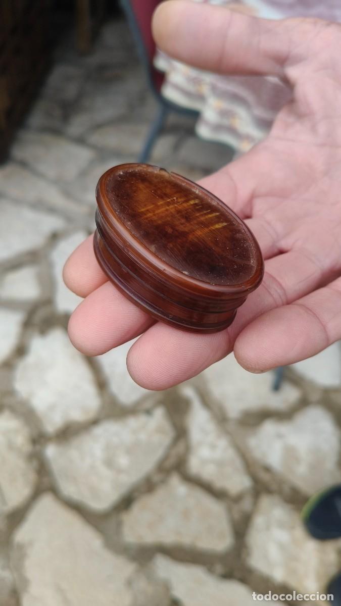 Coleccionismo: Bo&icirc;te a tabac 1850 corne du paysan