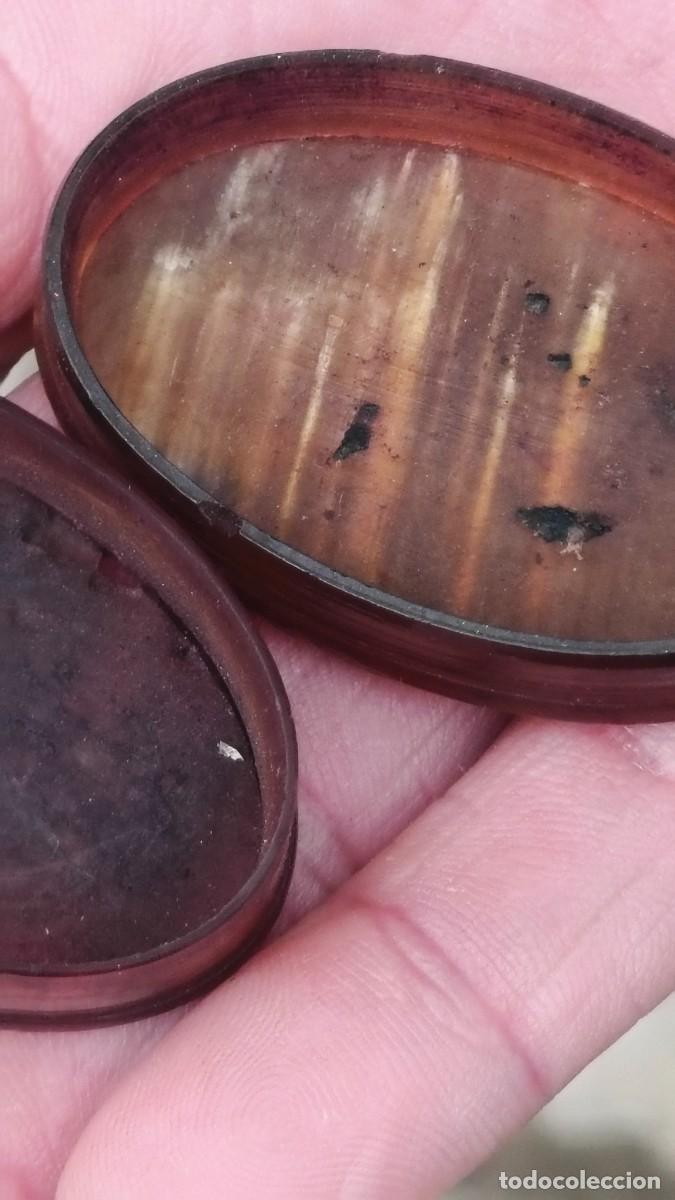 Coleccionismo: Bo&icirc;te a tabac 1850 corne du paysan - Foto 3