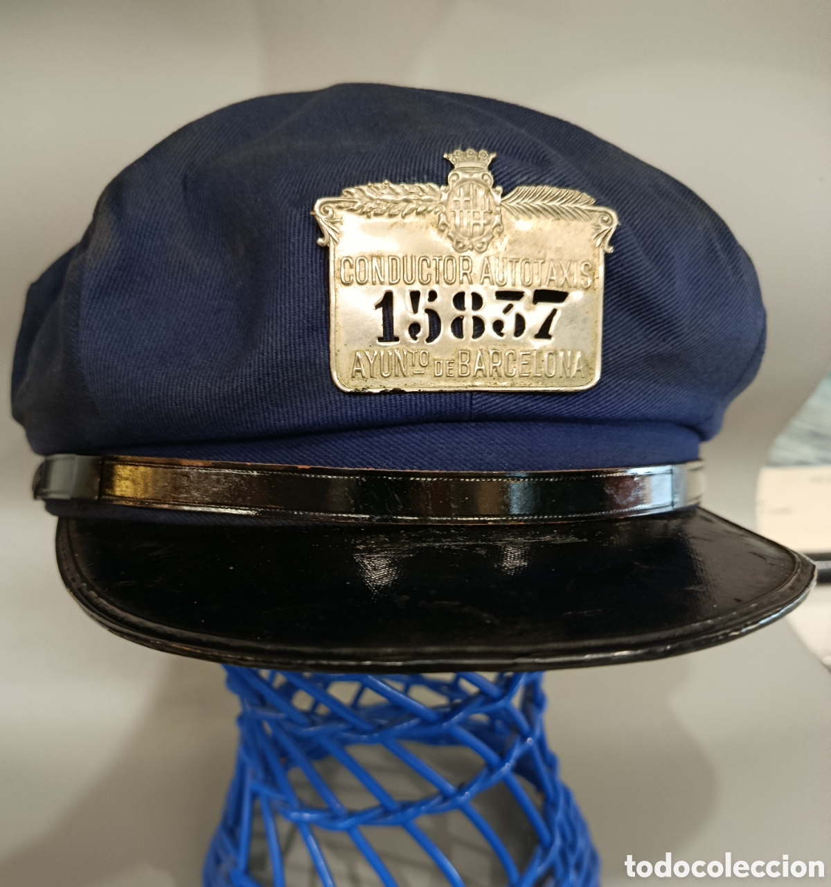 Colecionismo: Antigua gorra de autotaxis de barcelona. Gorra Taxi Barcelona