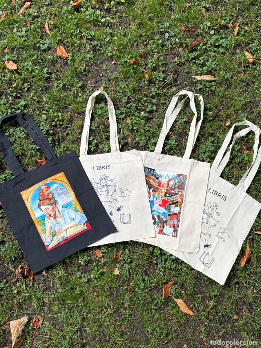 Coleccionismo: Bolsas Feria de Oto&ntilde;o del Libro antiguo - Ilustraci&oacute;n por Fernando Vicente