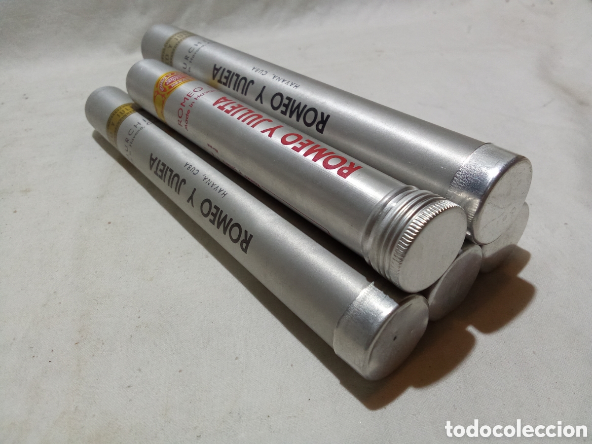 Coleccionismo: LOTE 5 FUNDAS PARA PUROS ROMEO Y JULIETA