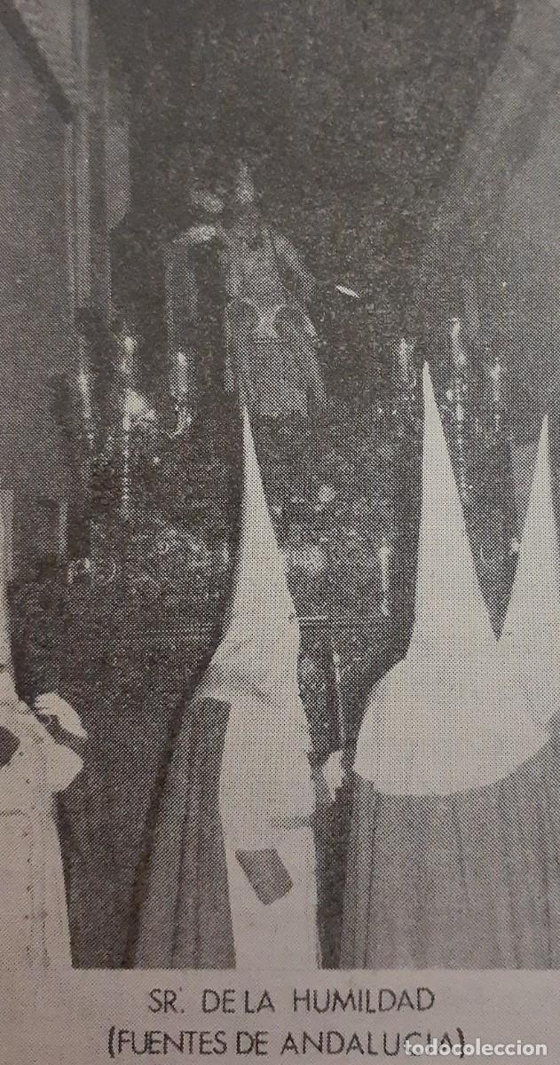 Coleccionismo: SEMANA SANTA FUENTES DE ANDALUC&Iacute;A, 1970, SE&Ntilde;OR DE LA HUMILDAD , RETAL PUBLICACION, 6X9 CM. APROX.