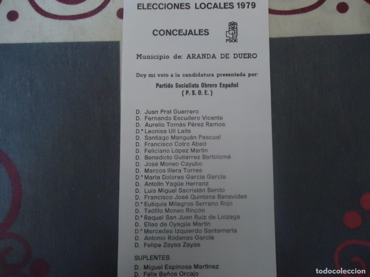 Coleccionismo: LOTE DE 19 DOCUMENTOS ELECTORALES - Foto 4