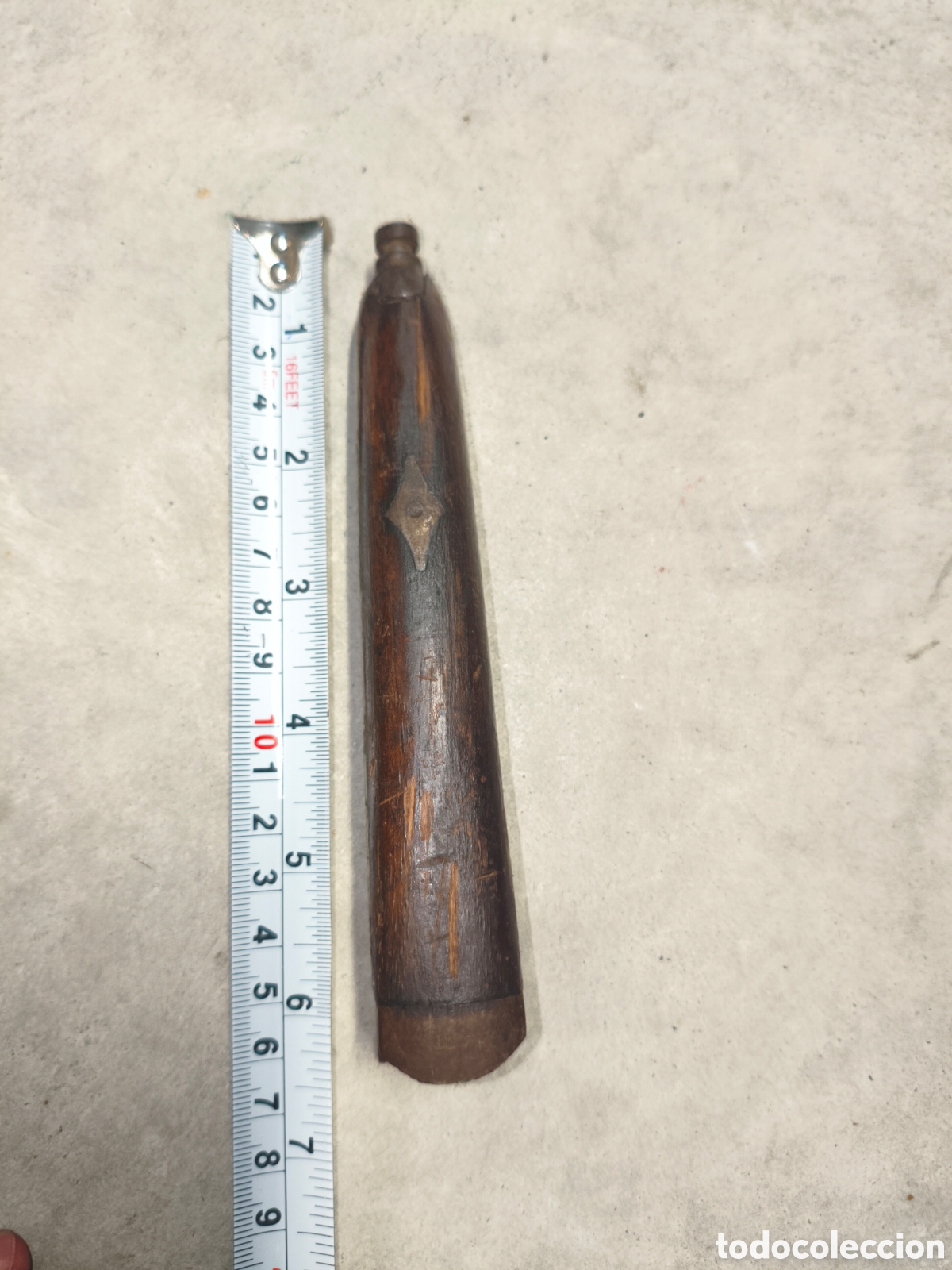 Coleccionismo: Guardamanos antiguo de madera