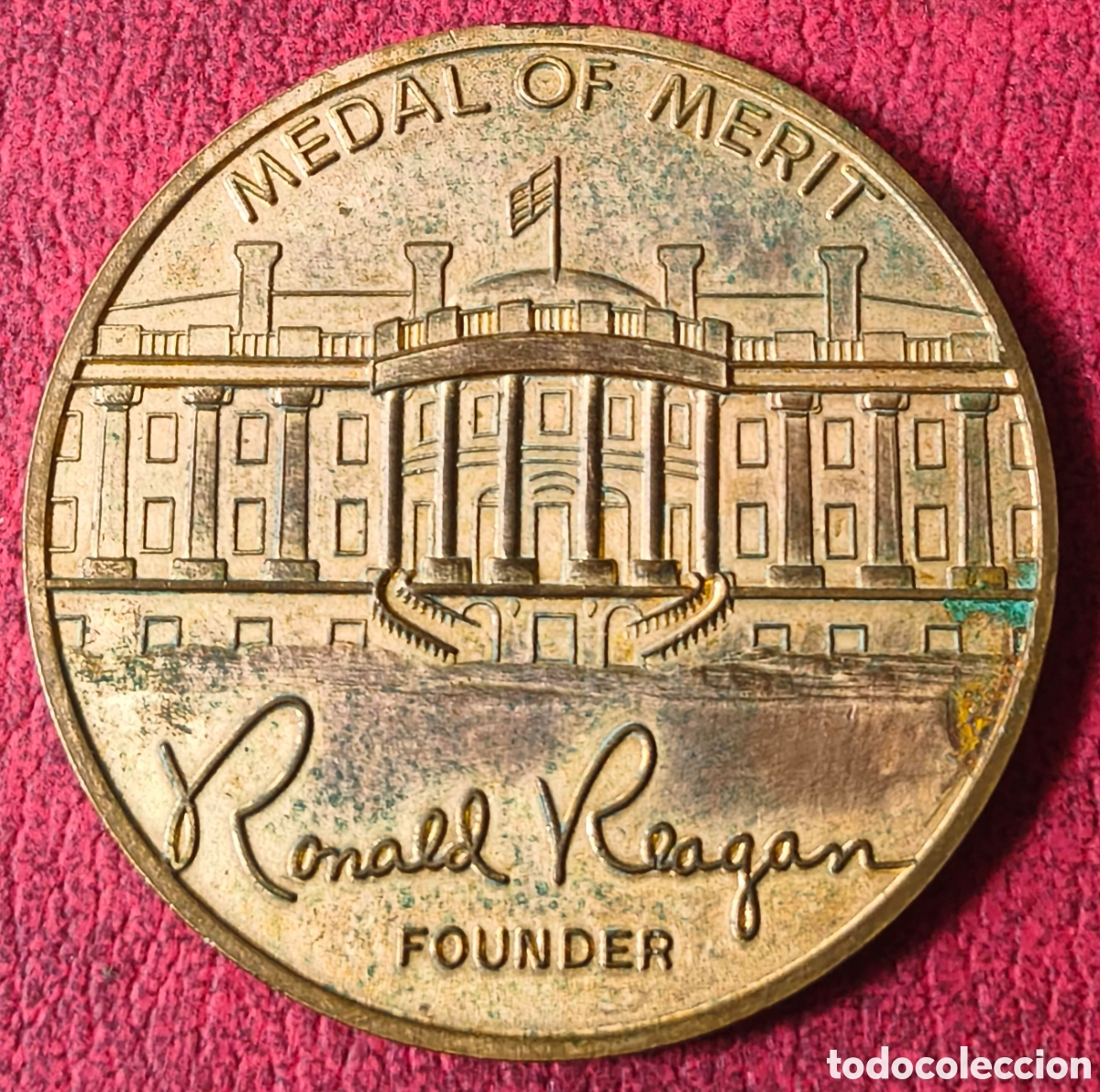 Coleccionismo: EEUU. 1981-1989. Ronald Reagan. Grupo de trabajo. Medalla al m&eacute;rito