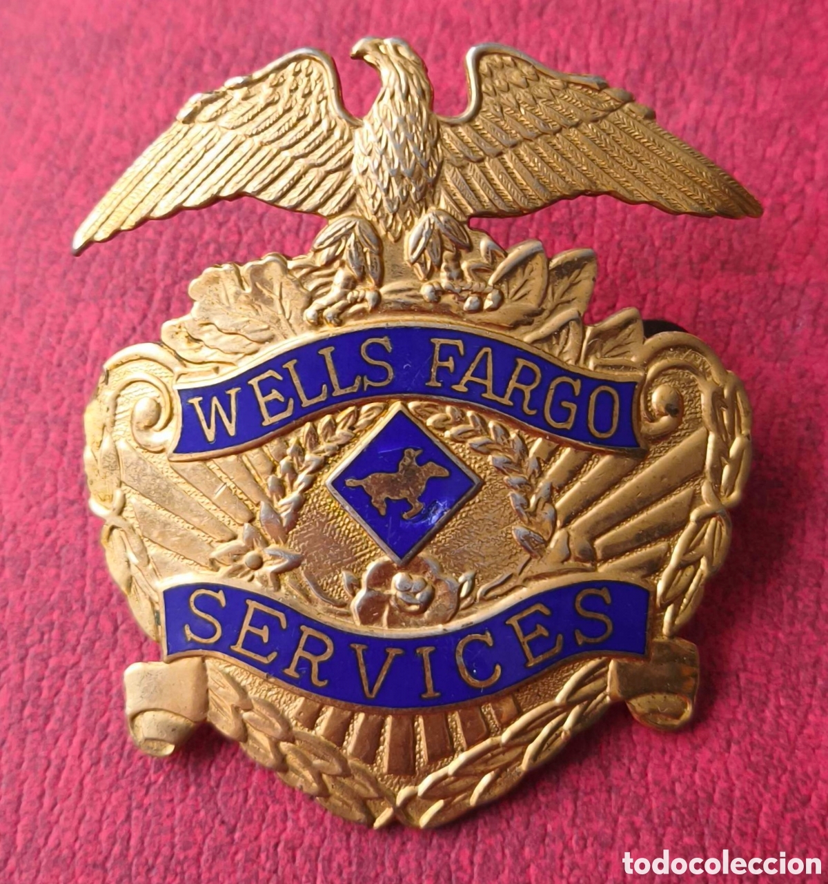 Coleccionismo: EEUU. Wells Fargo. Insignia de sombrero