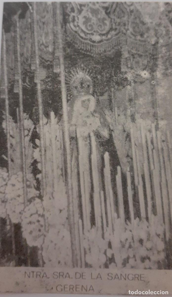 Coleccionismo: SEMANA SANTA GERENA, 1970, NTRA. SRA. DE LA SANGRE, RETAL PUBLICACION, 6X10 CM. APROX.