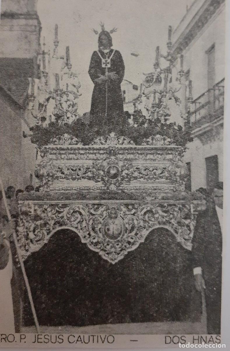 Coleccionismo: SEMANA SANTA DOS HERMANAS, 1970, NTRO. PADRE JES&Uacute;S CAUTIVO , RETAL PUBLICACION, 6X9 CM. APROX.