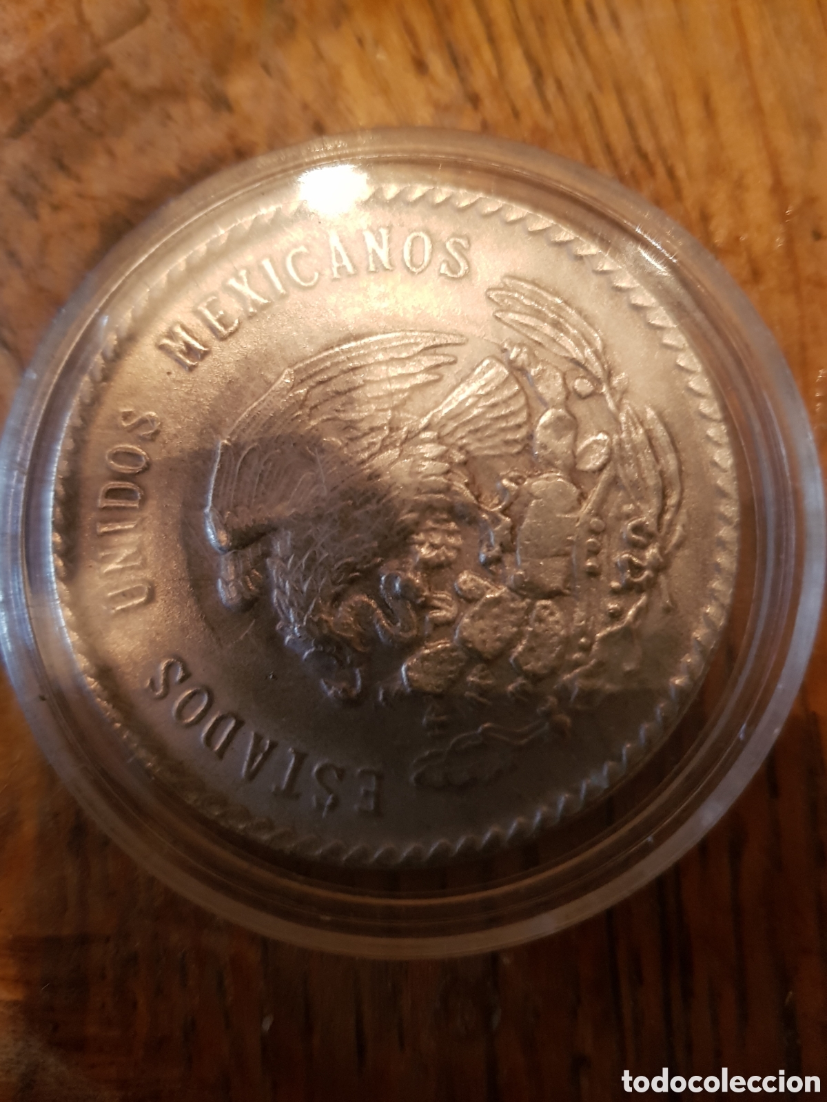 Coleccionismo: MONEDA CINCO PESOS 1947 REPLICA - Foto 2
