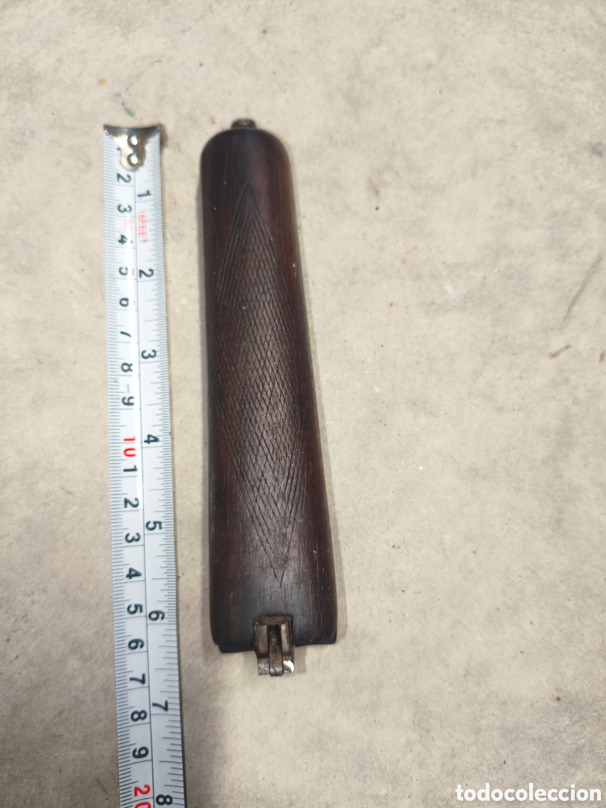Coleccionismo: Guardamanos madera, arma antigua - Foto 1