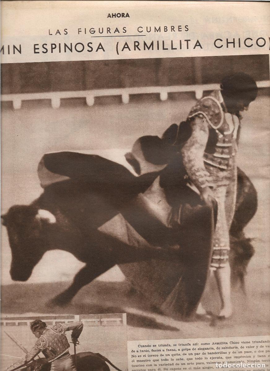 Coleccionismo: A&Ntilde;O 1933 RECORTE PRENSA TOREO TORERO FERMIN ESPINOSA ARMILLITA CHICO GRAN FIGURA