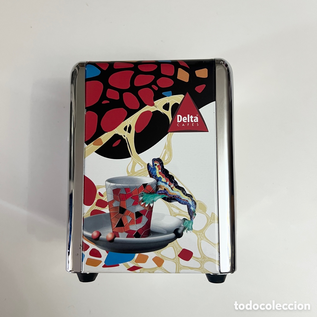 Coleccionismo: Servilletero de mesa de bar Delta Caf&eacute;s - Foto 2