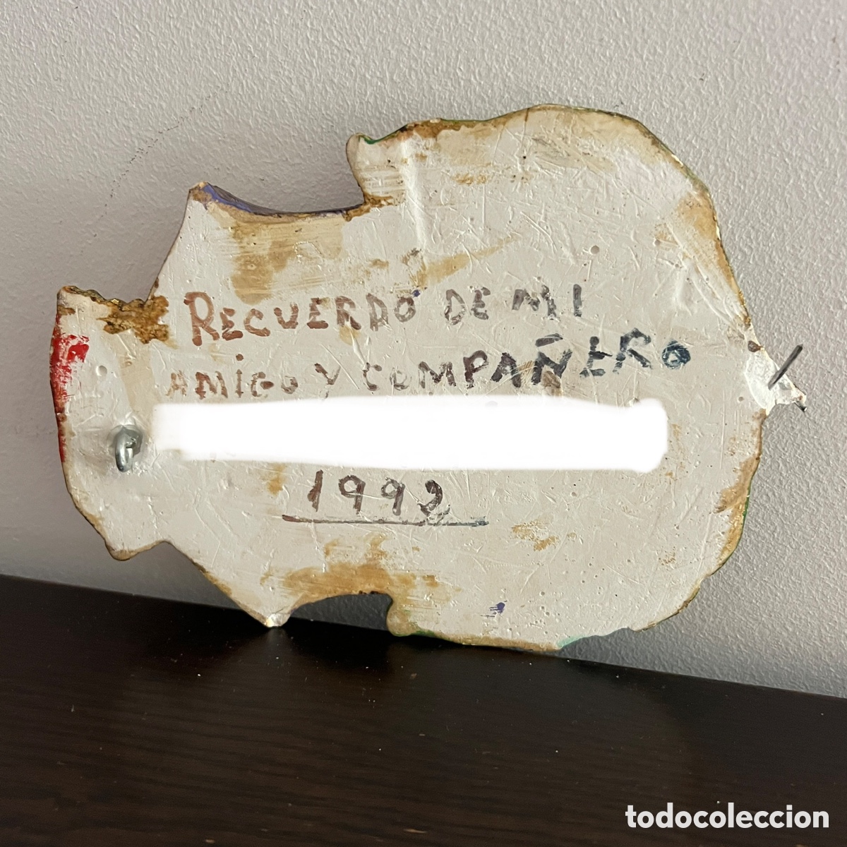 Coleccionismo: Metopa artesanal bomberos M&aacute;laga - Foto 5