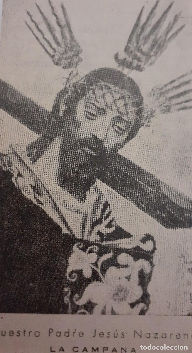 Coleccionismo: SEMANA SANTA LA CAMPANA, 1970, NTRO. PADRE JES&Uacute;S NAZARENO , RETAL PUBLICACION, 6X11 CM. APROX.