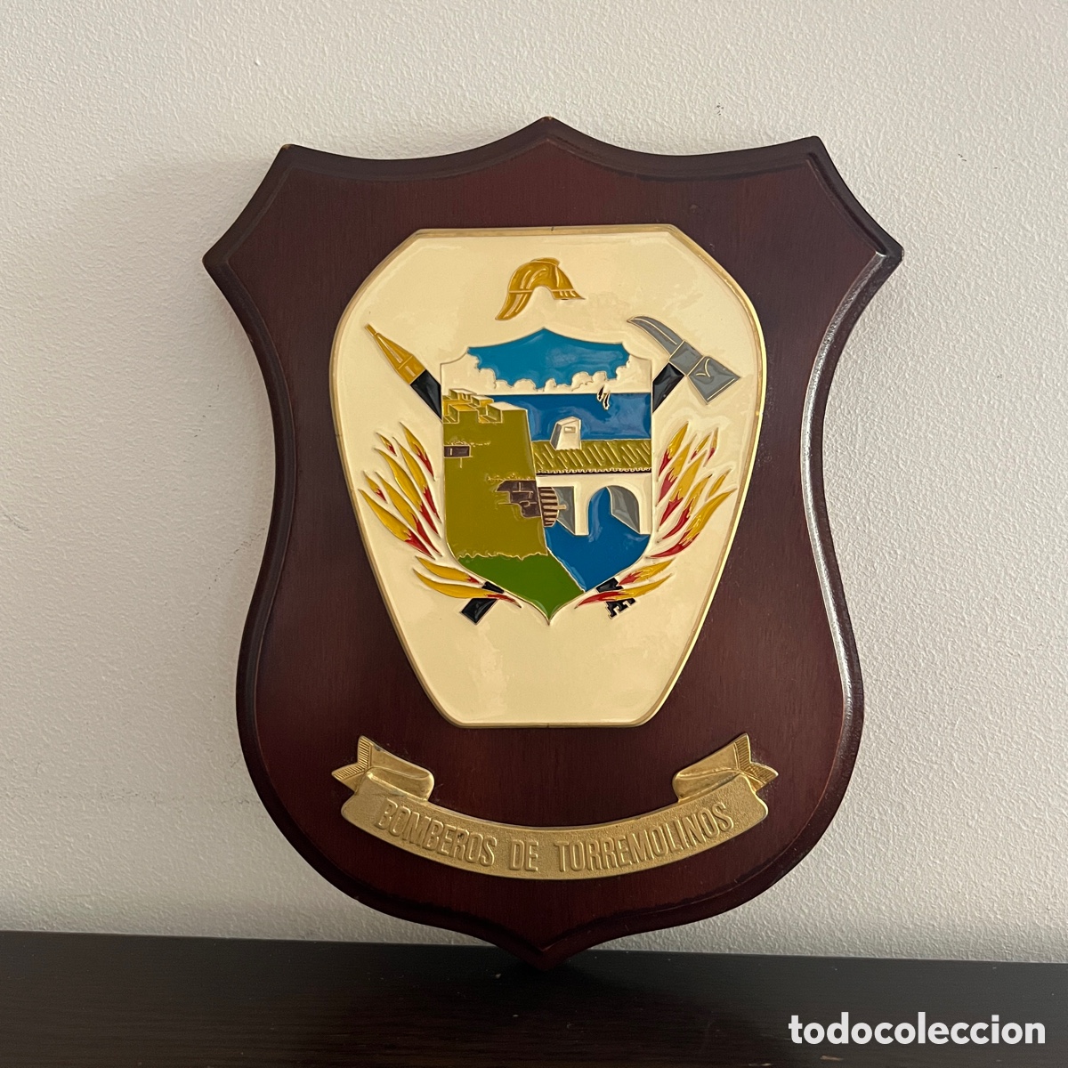 Coleccionismo: Metopa bomberos de Torremolinos