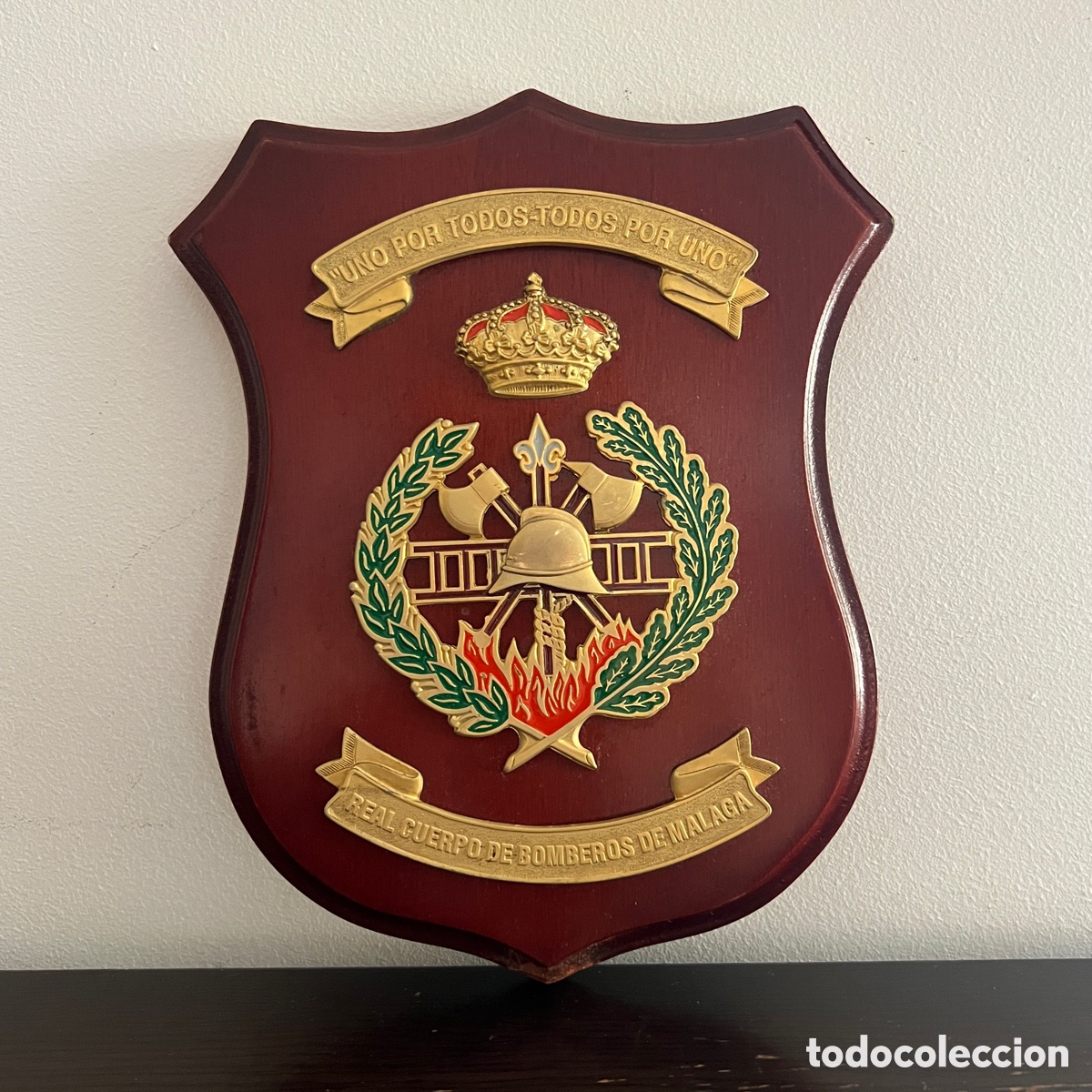 Coleccionismo: Metopa Real Cuerpo de Bomberos de M&aacute;laga