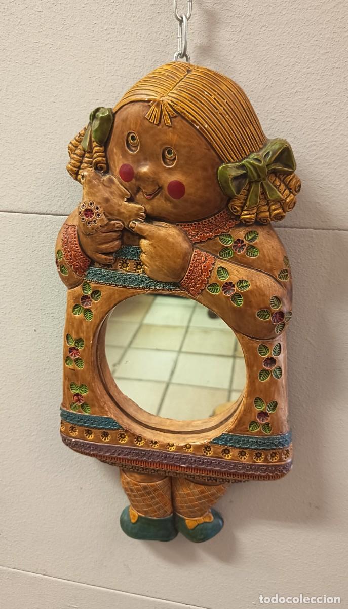 Coleccionismo: Espejo decorativo Vintage Mu&ntilde;eca