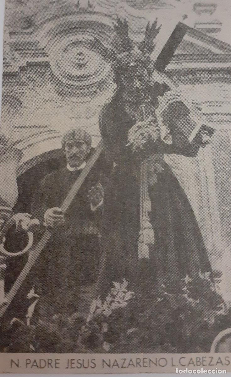 Coleccionismo: SEMANA SANTA LAS CABEZAS, 1970, NTRO. PADRE JES&Uacute;S NAZARENO , RETAL PUBLICACION, 6X9 CM. APROX.