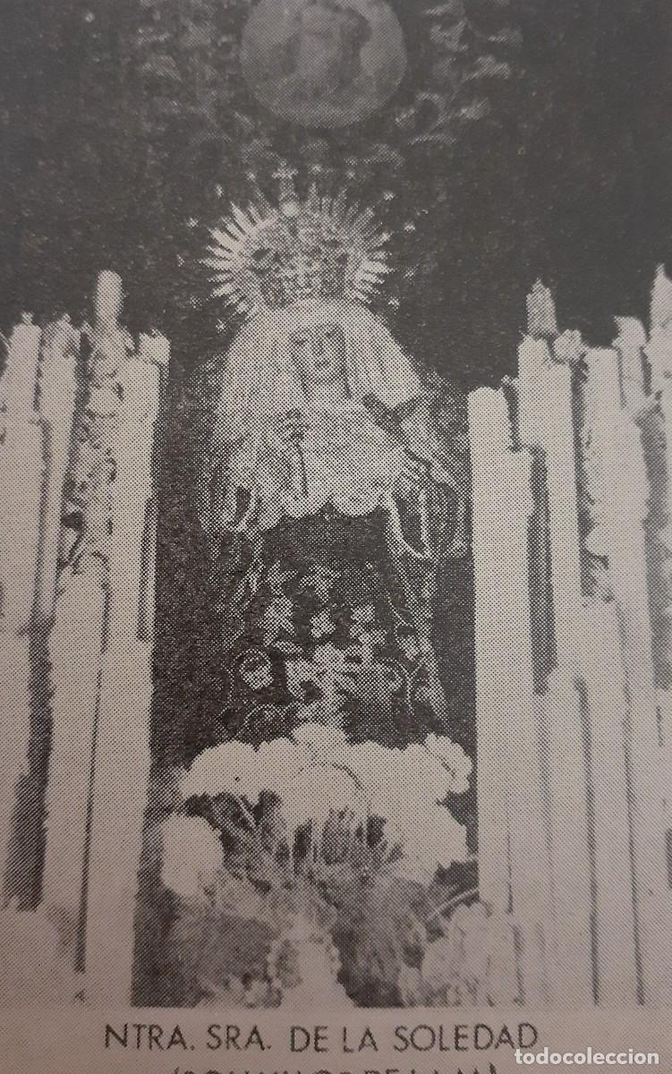 Coleccionismo: SEMANA SANTA BOLLULLOS DE LA , 1970, NTRA. SRA. DE LA SOLEDAD , RETAL PUBLICACION, 6X10 CM. APROX.