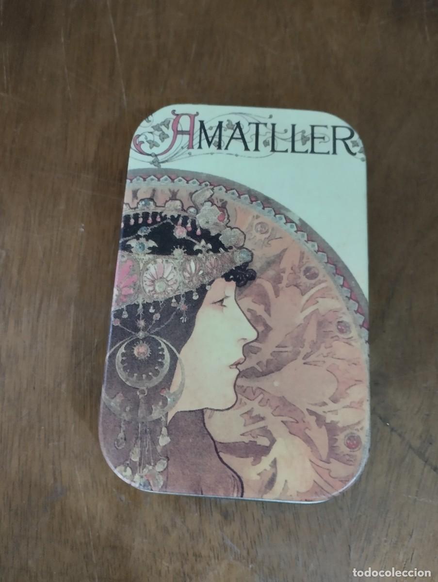 Coleccionismo: Cajetin metalico chocolate AMATLLER