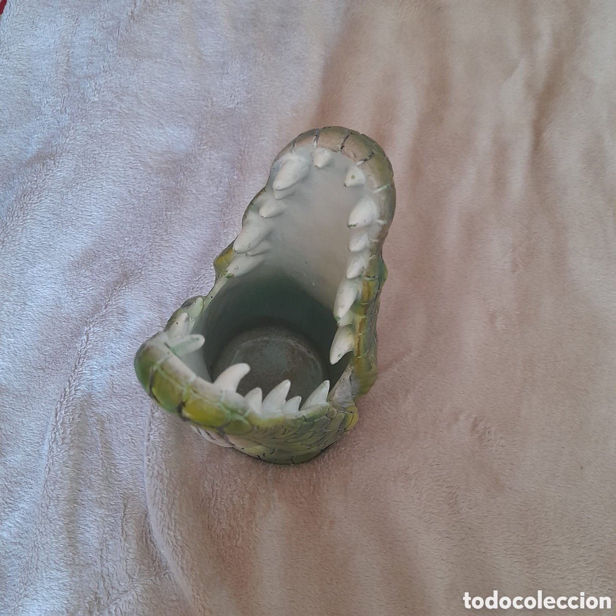 Coleccionismo: Recipiente con forma de cocodrilo - Foto 6