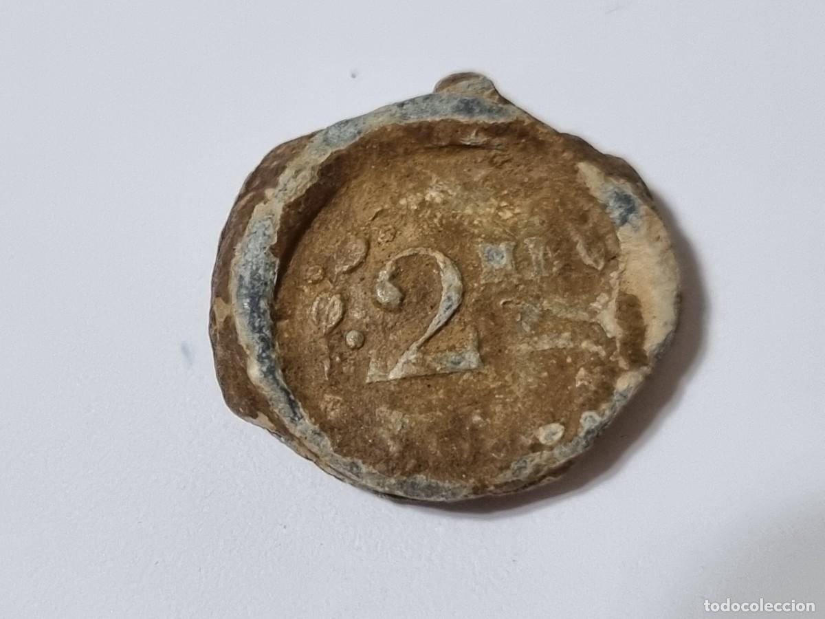Coleccionismo: Marchamo m.2 Leyenda Vallier 2ML Francia Sello Plomo Precinto