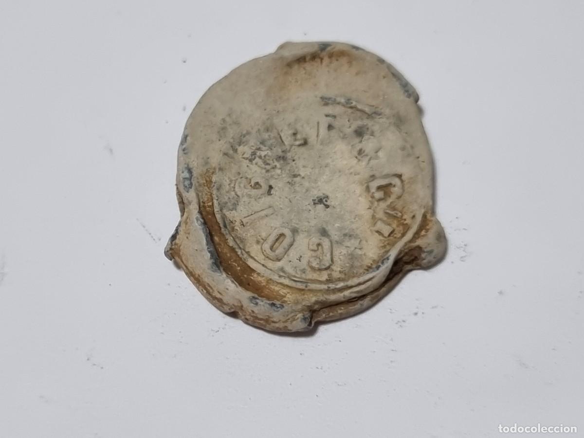 Coleccionismo: Marchamo m.8 Compa&ntilde;ia Coignet Francia Mercancia Comercial Sello Plomo Precinto