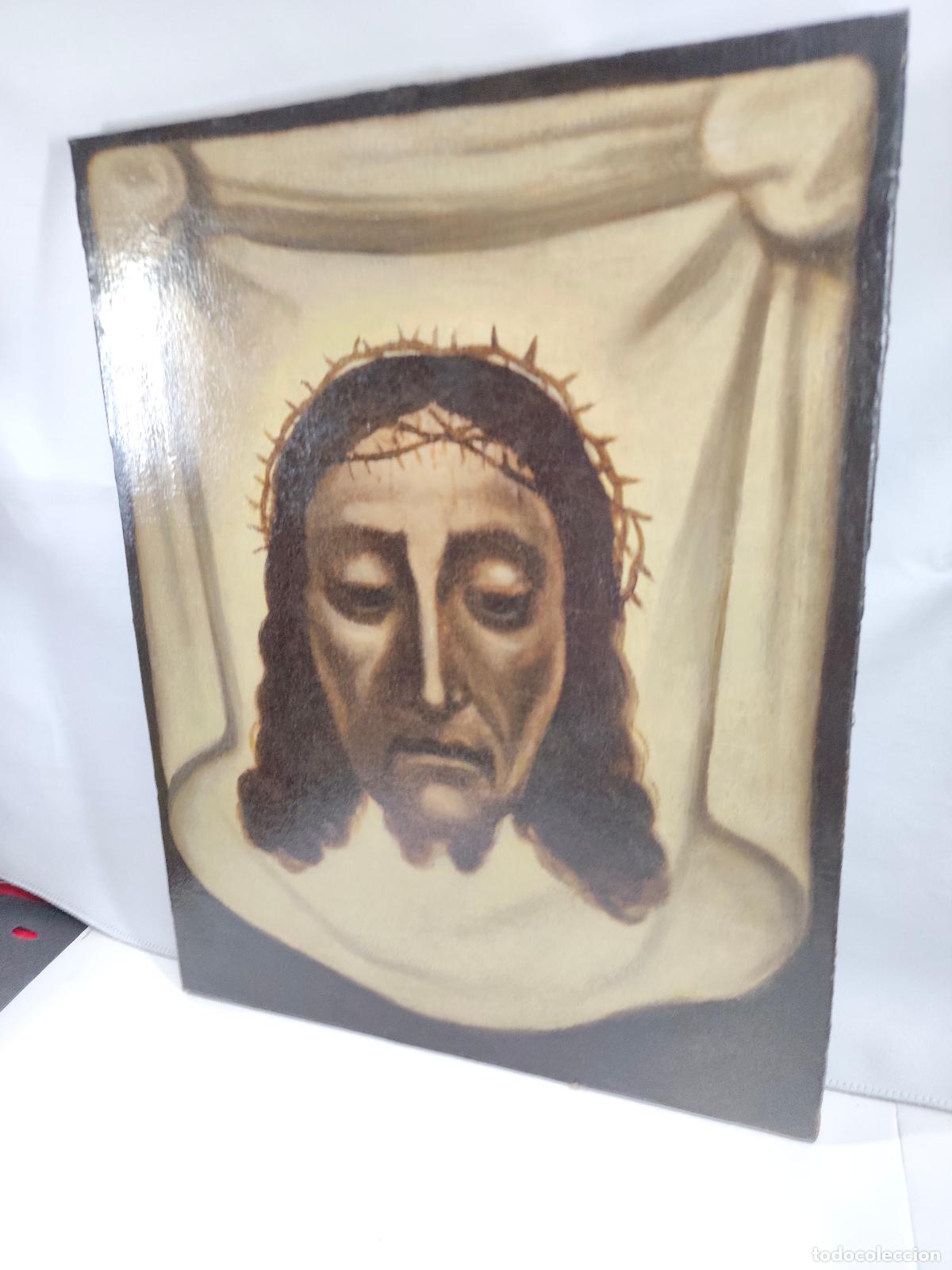 Coleccionismo: cuadro de la santa faz siglo 17 - Foto 3