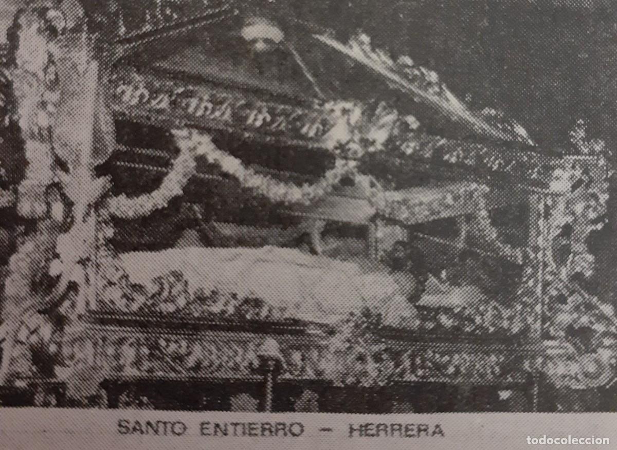 Coleccionismo: SEMANA SANTA HERRERA , 1970, SDA. SANTO ENTIERRO , RETAL PUBLICACION, 6X4 CM. APROX.