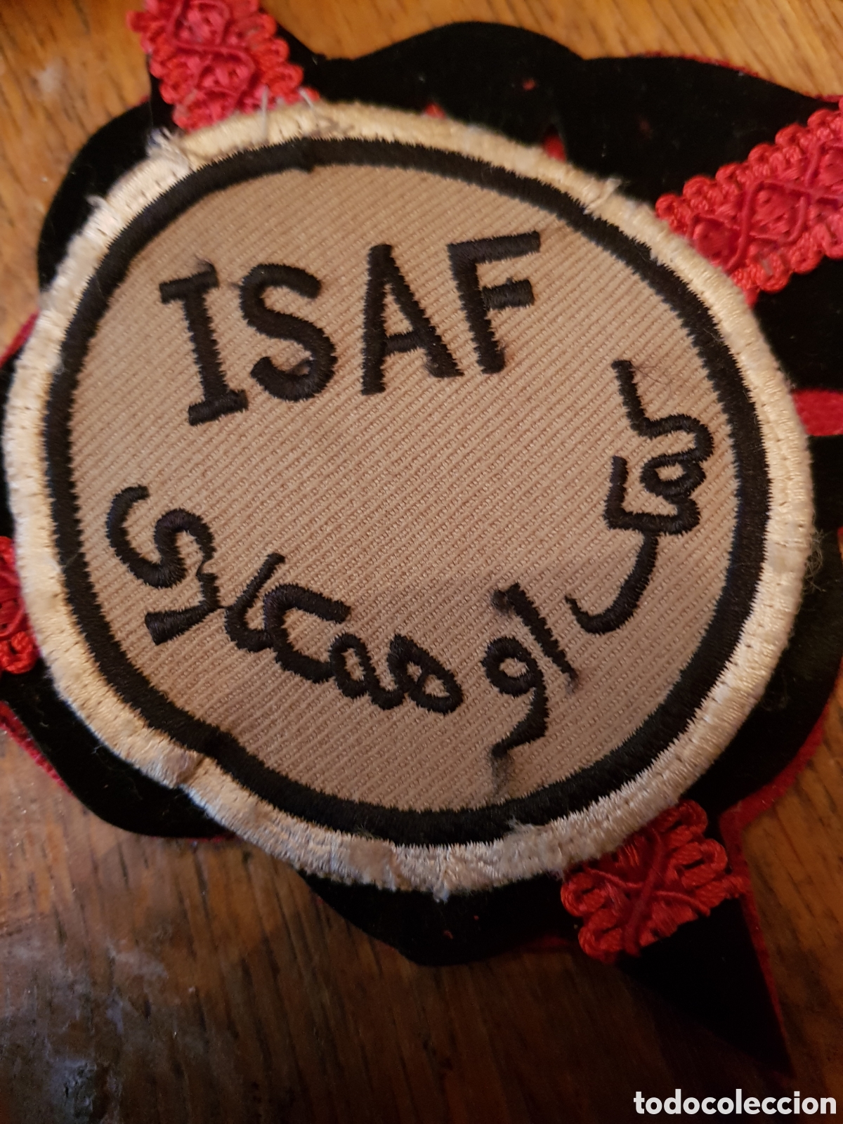 Coleccionismo: PARCHE MILITAR BORDADO ISAF