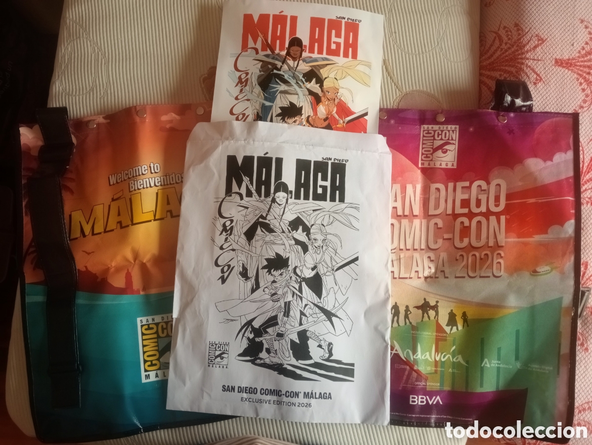 Coleccionismo: Dos mochilas de la Comic con de M&aacute;laga - Foto 6