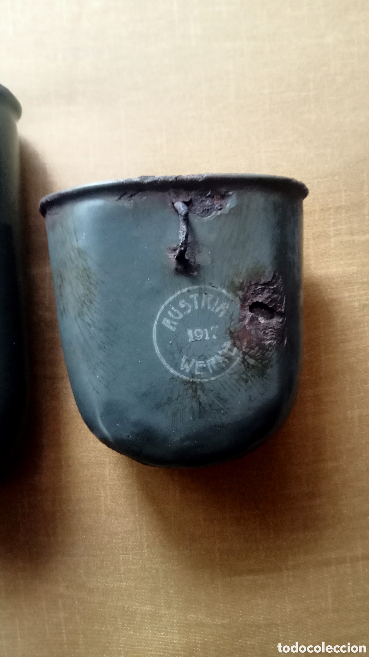 Coleccionismo: Cantimplora austrohungara WW1 con cazo modelo 1915 - Foto 3