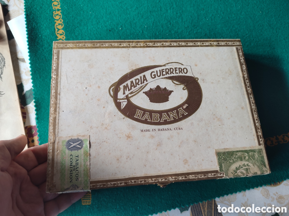 Collectionnisme: Caja puros sin desprecintar cubanos Mar&iacute;a Guerrero 10 cristales tabaco