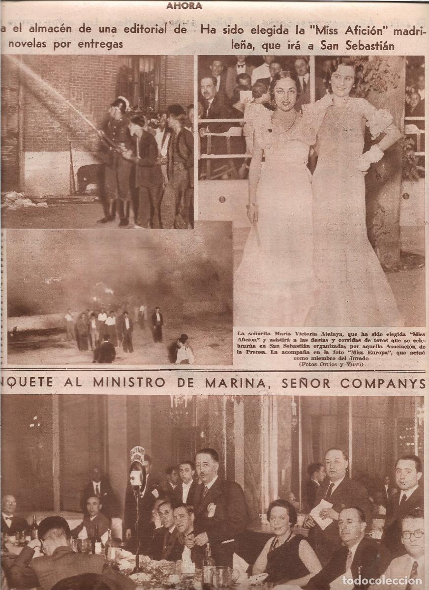Coleccionismo: A&Ntilde;O 1933 RECORTE PRENS CARRETERA DEL ESTE INCENDIO DE UNA EDITORIAL DE NOVELAS POR ENTREGAS BOMBEROS