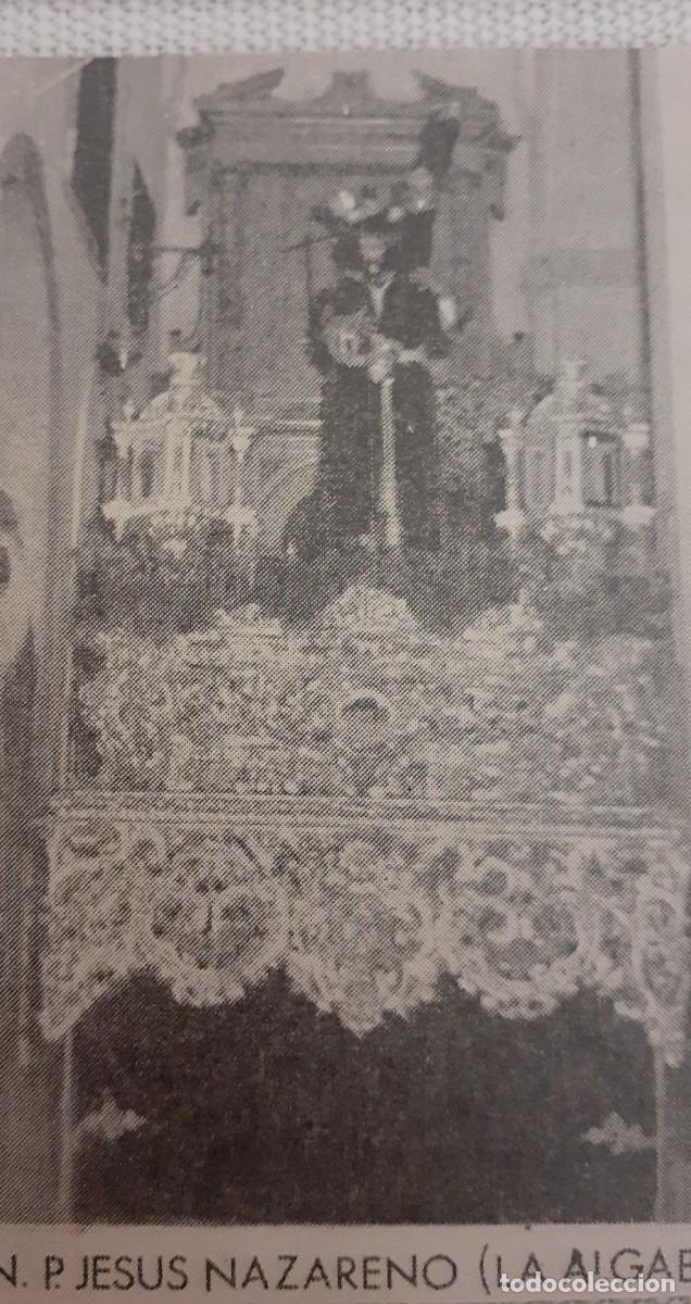 Coleccionismo: SEMANA SANTA LA ALGABA , 1970, N.P. JES&Uacute;S NAZARENO , RETAL PUBLICACION, 6X9 CM. APROX.