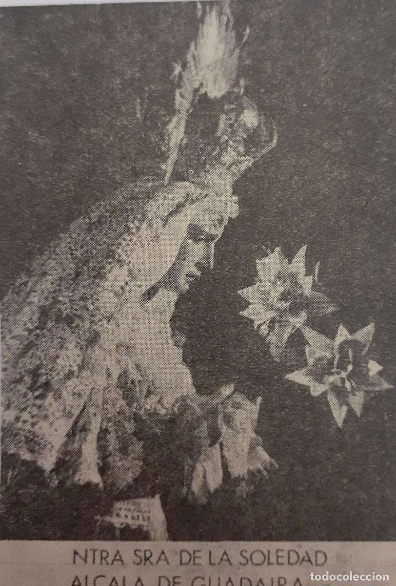 Coleccionismo: SEMANA SANTA ALCAL&Aacute; DE GUADAIRA , 1970, NTRA. SRA. DE LA SOLEDAD, RETAL PUBLICACION, 6X9 CM. APROX.