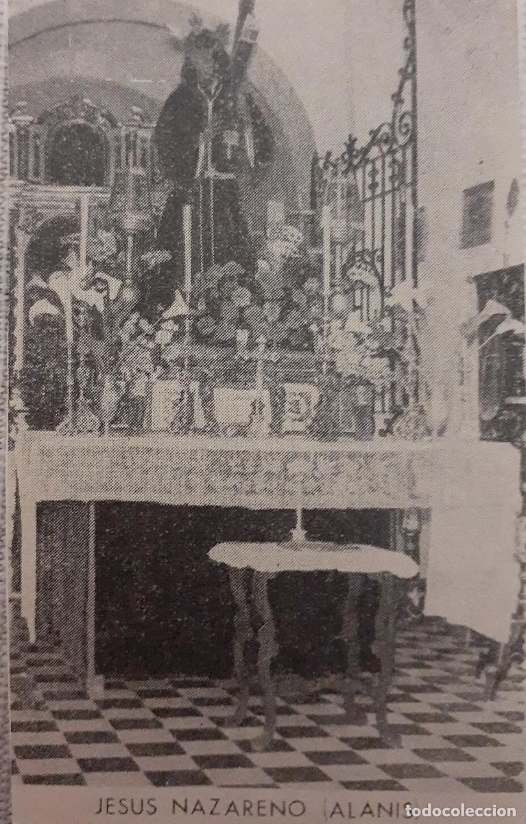 Coleccionismo: SEMANA SANTA ALAN&Iacute;S, 1970, JES&Uacute;S NAZARENO, RETAL PUBLICACION, 6X10 CM. APROX.