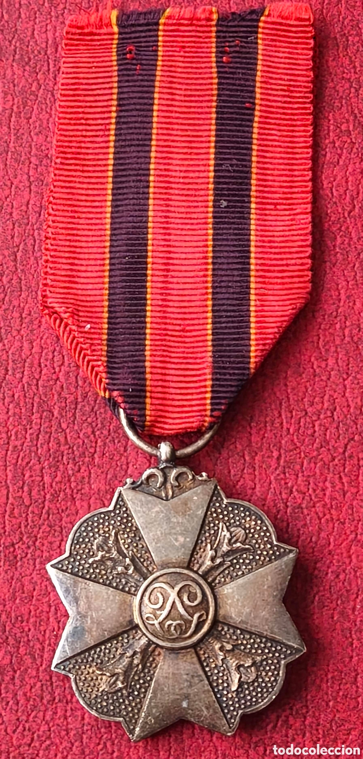 Coleccionismo: B&eacute;lgica. 1867. Condecoraci&oacute;n al m&eacute;rito civil