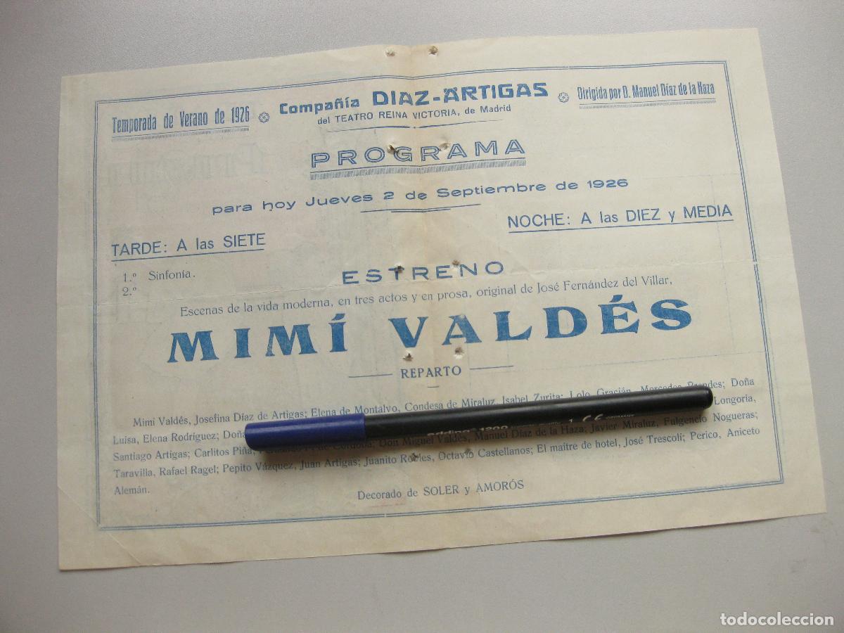 Coleccionismo: PROGRAMA DEL TEATRO PR&Iacute;NCIPE DE SAN SEBASTIAN. 1926 - Foto 2