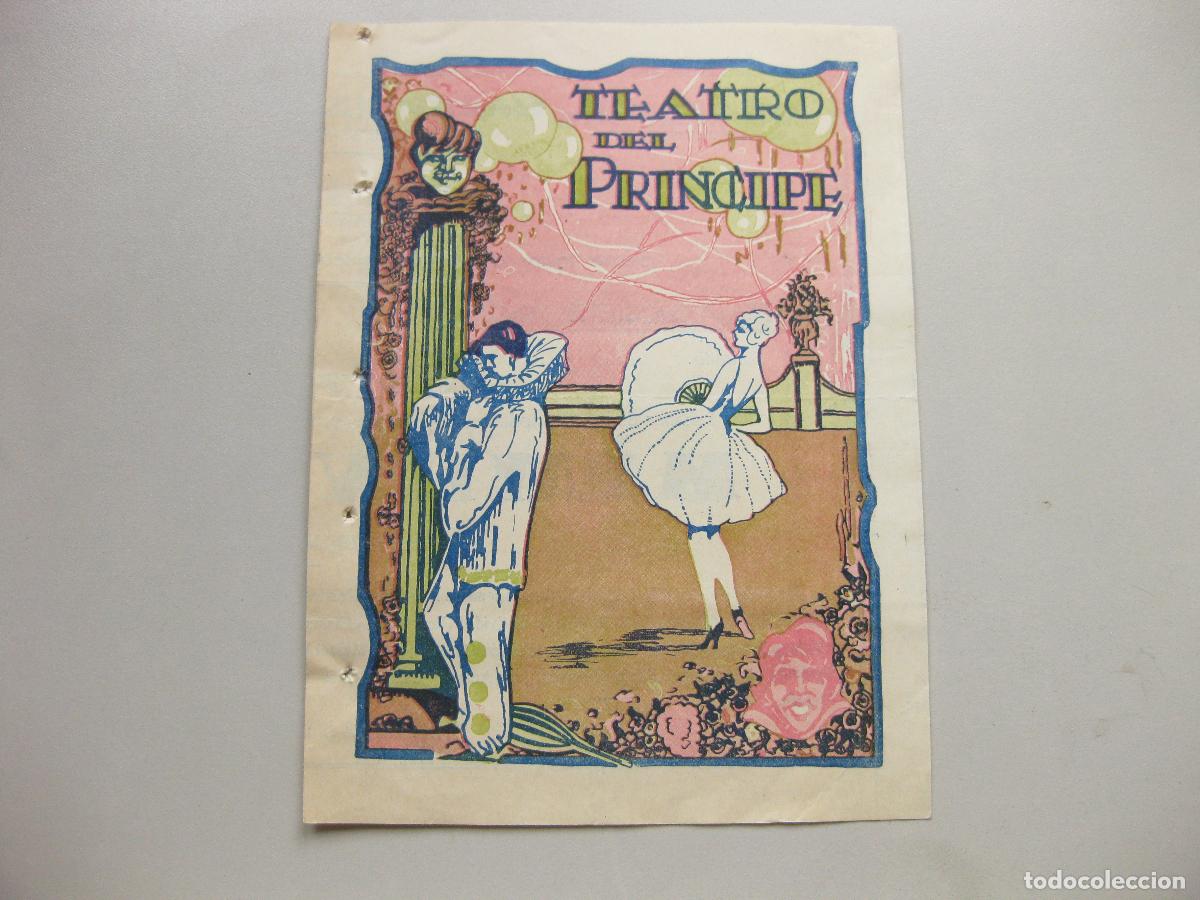 Coleccionismo: PROGRAMA DEL TEATRO PR&Iacute;NCIPE DE SAN SEBASTIAN. 1926