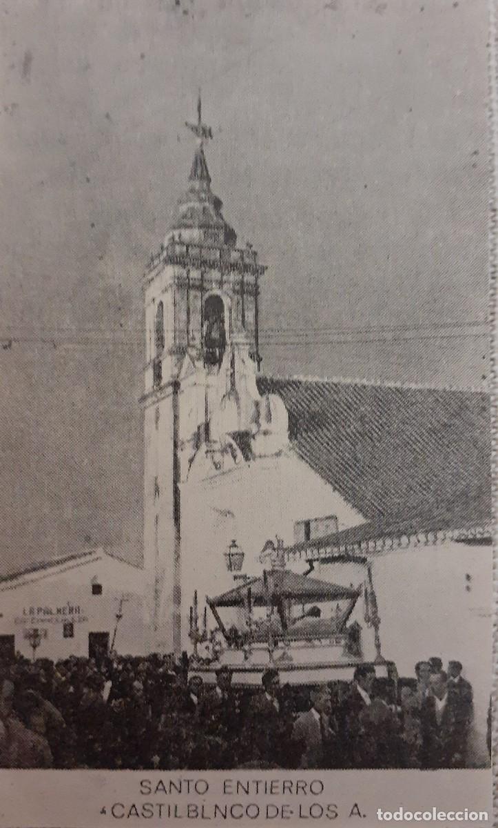 Coleccionismo: SEMANA SANTA CASTILBLANCO, 1970, SANTO ENTIERRO, RETAL PUBLICACION, 6X10 CM. APROX.