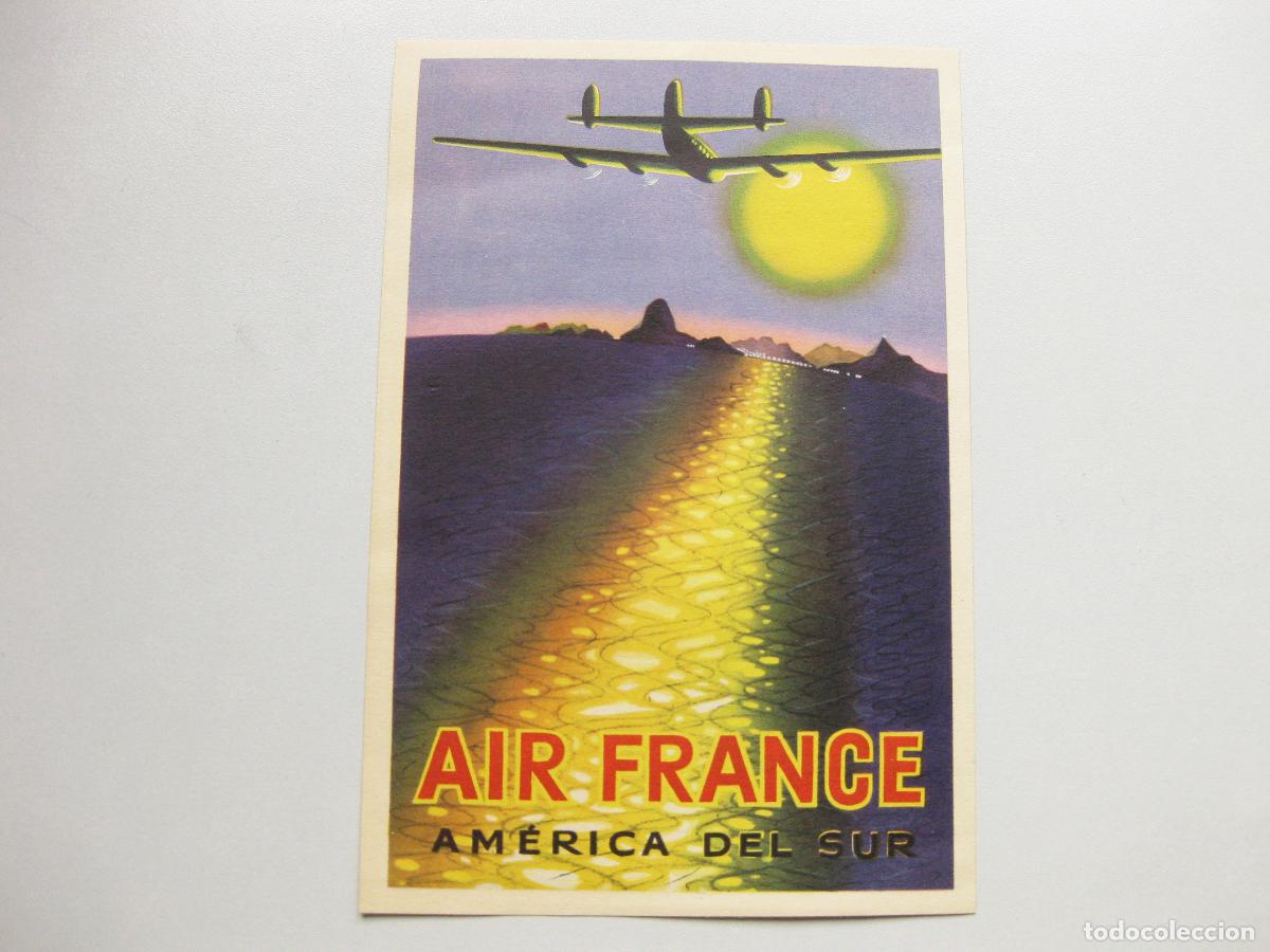 Coleccionismo: HOJA PUBLICITARIA DE LA AGENCIA DE LINEAS AEREAS AIR FRANCE. AM&Eacute;RICA DEL SUR. A&Ntilde;OS 50