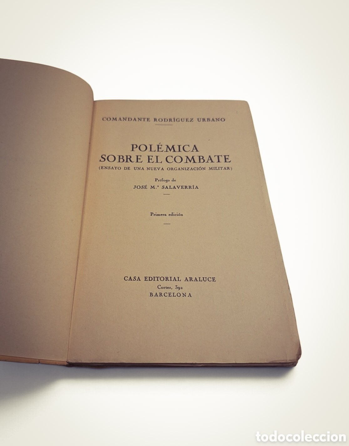 Coleccionismo: Libro Pol&eacute;mica sobre el combate (militaria) - Foto 5