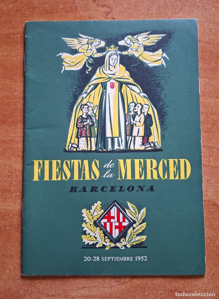 Coleccionismo: 1952 - FIESTAS DE LA MERCED DE BARCELONA - PROGRAMA OFICIAL