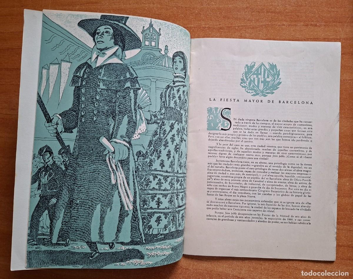 Coleccionismo: 1952 - FIESTAS DE LA MERCED DE BARCELONA - PROGRAMA OFICIAL - Foto 2