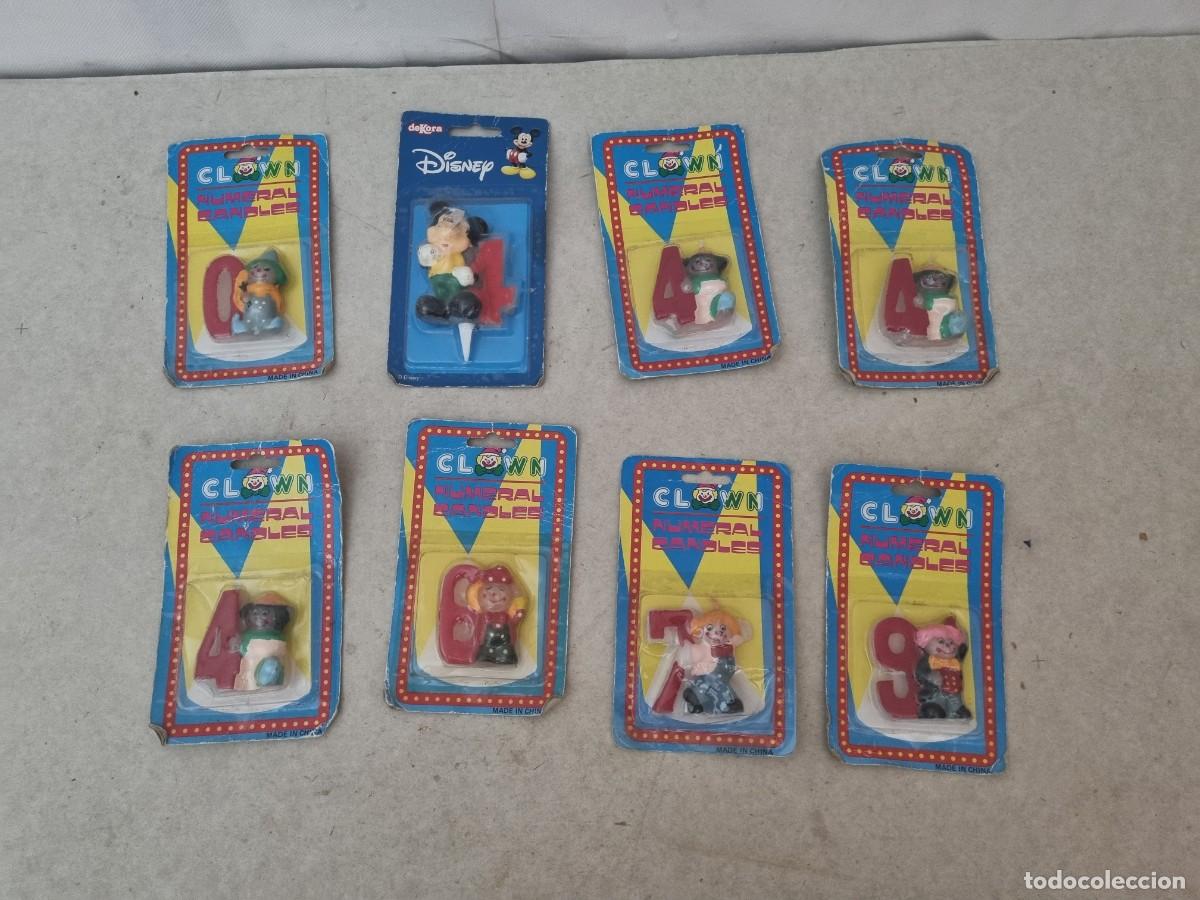 Coleccionismo: Lote de 8 blister con velas infantiles