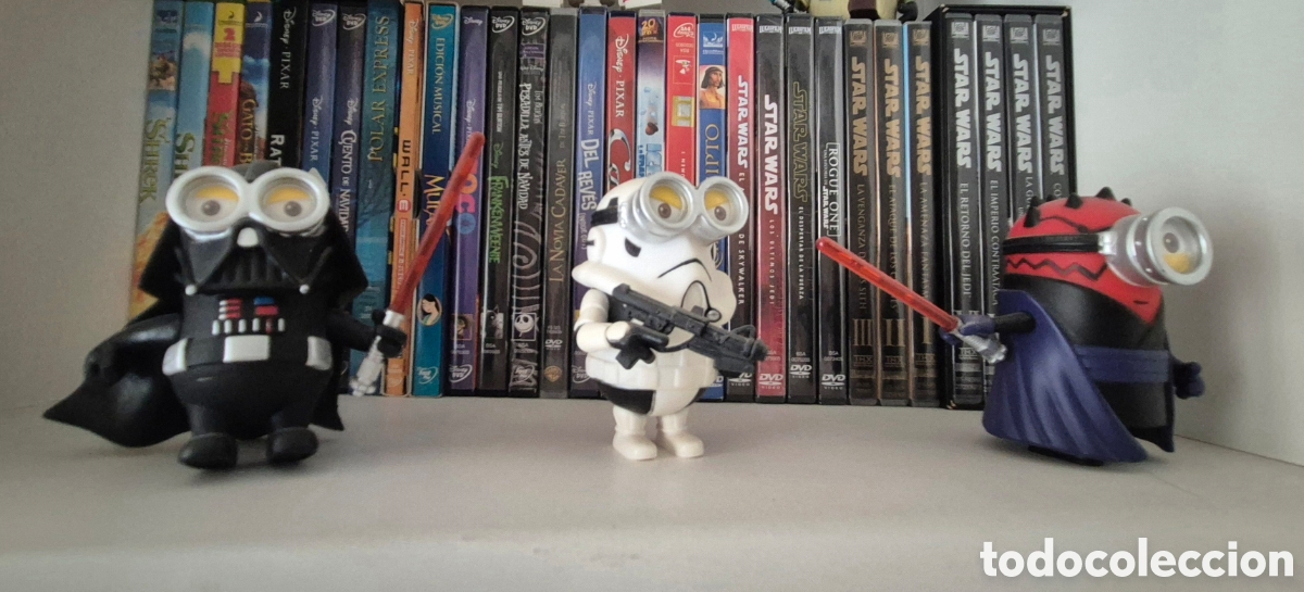 Coleccionismo: Colecci&oacute;n Minions Star Wars + Armas - Foto 3