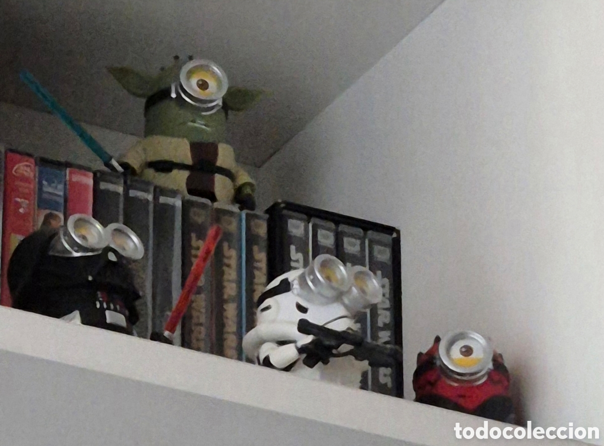 Coleccionismo: Colecci&oacute;n Minions Star Wars + Armas - Foto 4