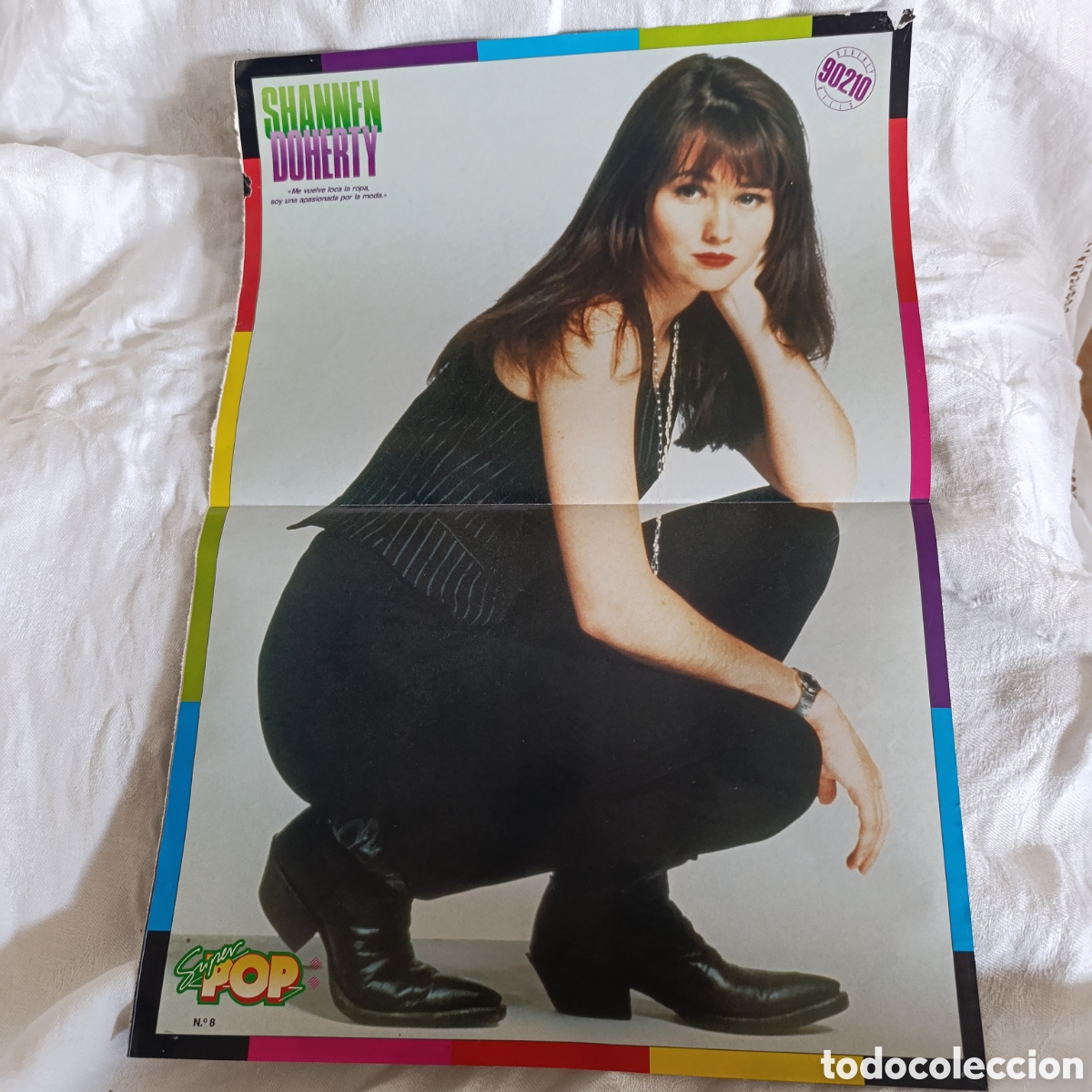 Coleccionismo: P&oacute;ster(Brenda) Shannen Doherty (Sensaci&oacute;n de Vivir - 90210) - y New kids,Revista S&uacute;per Pop A&ntilde;os 90